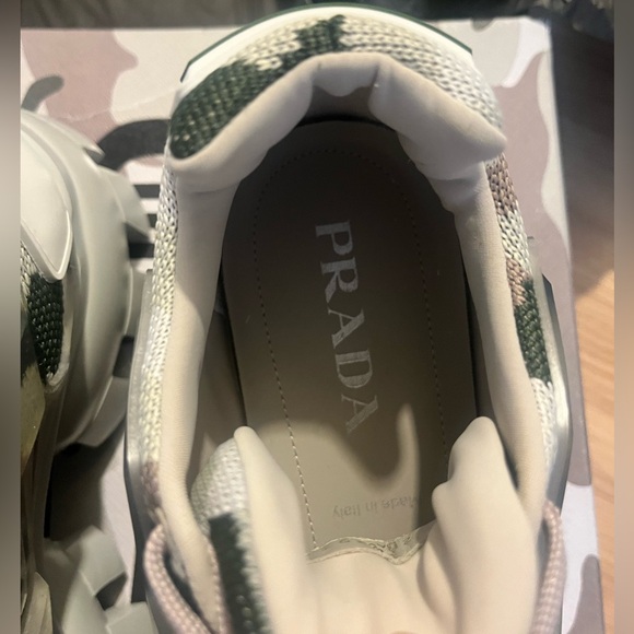 Men’s Prada Rubber Knit Camo sneaker in size UK 7 US 8 New in Box - Picture 4 of 16
